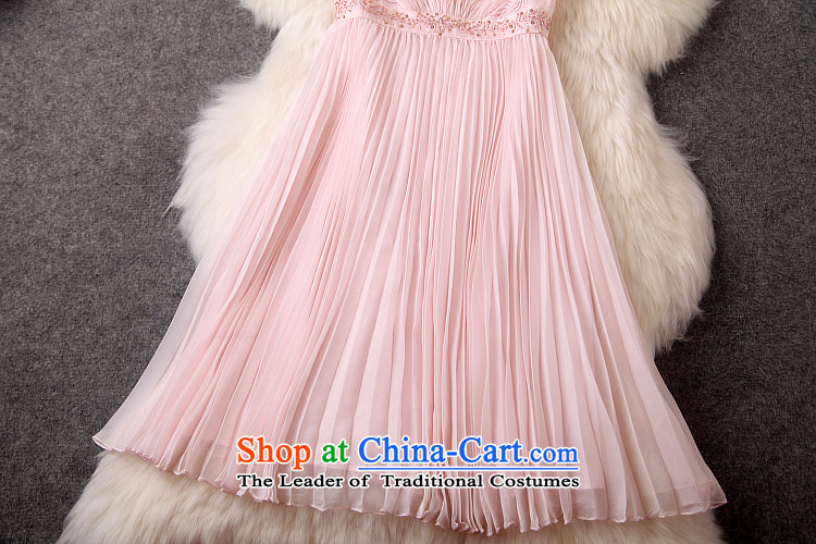 Caynova dresses 2015 New Europe and the luxury fashion heavy industry booking pearl pink dresses Sau San XL Photo, prices, brand platters! The elections are supplied in the national character of distribution, so action, buy now enjoy more preferential! As soon as possible.