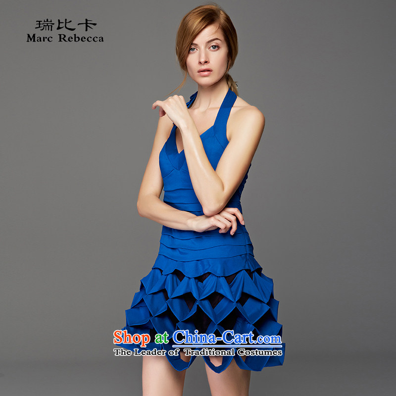 Labortex card vest silk dresses night blue dress XL, Labortex Card (marc rebecca) , , , shopping on the Internet