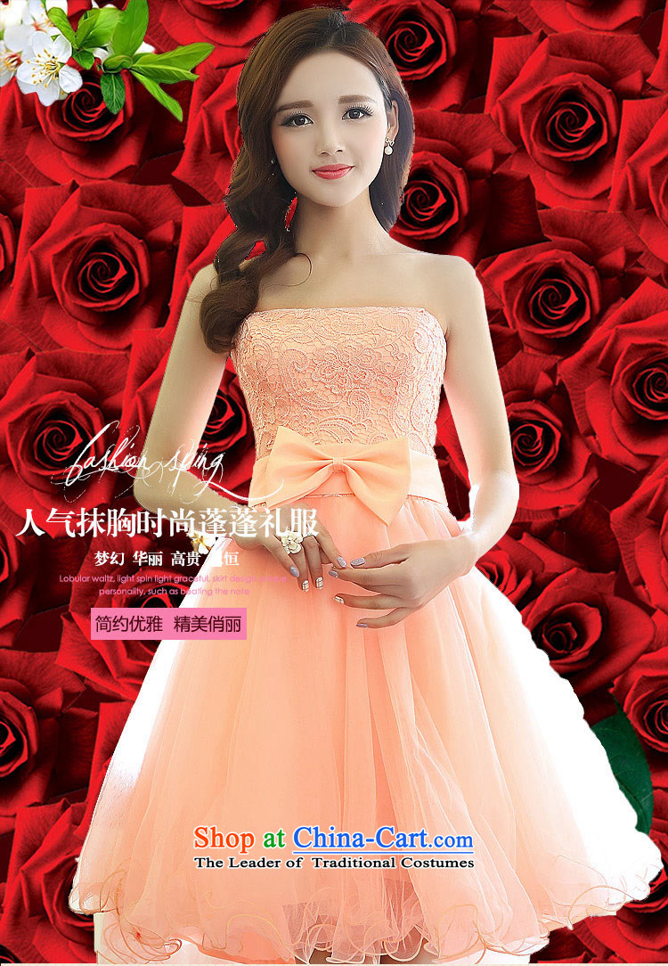 Rui Zhu Wedding 2015 new front stub long after marriages dovetail with chest dress Dress Short, sister bon bon skirt red with the M pictures, prices, brand platters! The elections are supplied in the national character of distribution, so action, buy now enjoy more preferential! As soon as possible.