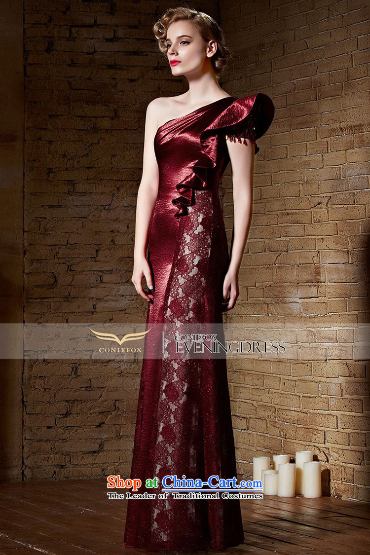 Creative Fox evening dresses 2015 new sexy shoulder bridesmaid dress skirt red bride wedding dress banquet service annual dress 30869 bows deep red L picture, prices, brand platters! The elections are supplied in the national character of distribution, so action, buy now enjoy more preferential! As soon as possible.