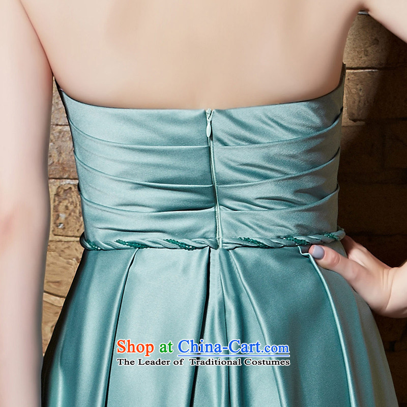 Creative New 2015 Fox evening dresses long high-waist dress wiping the chest and sexy evening dress banquet performances dress tail dress long skirt 30892 S creative fox green (coniefox shopping on the Internet has been pressed.)