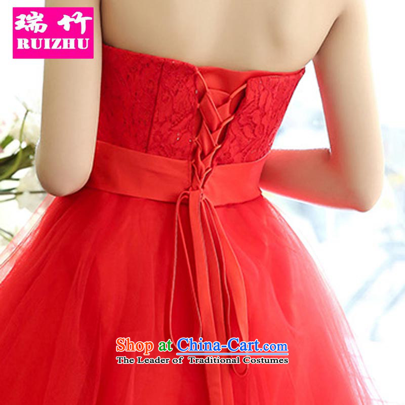 Rui Zhu summer sleeveless pregnant women dress Red Dress Short of bows dresses marriage pregnant women serving Top Loin of roses drink red XL, Rui Zhu (RUIZHU) , , , shopping on the Internet