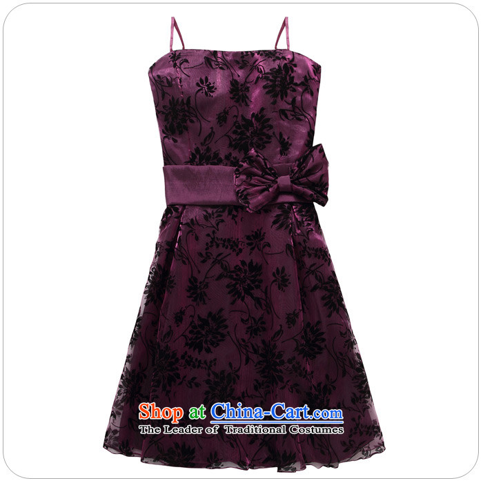Hiv has been short of qi strap dress code video thin skirt large elegant evening dresses evening dress bridesmaid skirt 9705A-1 PURPLE XL Photo, prices, brand platters! The elections are supplied in the national character of distribution, so action, buy now enjoy more preferential! As soon as possible.