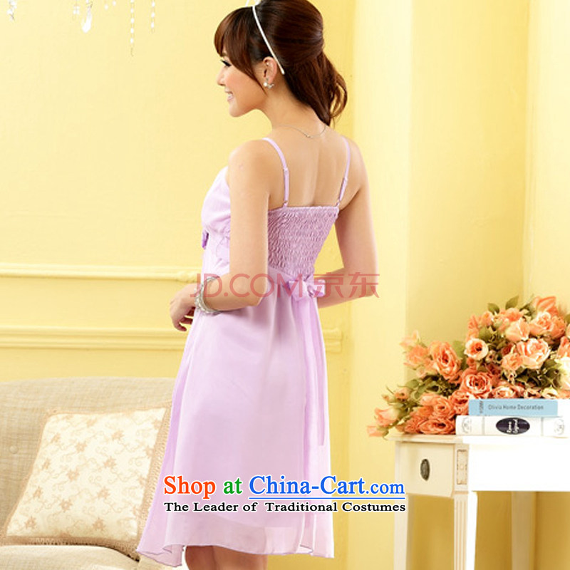 Hiv has been qi sexy bridesmaid evening dresses and stylish sister fine kidney strap dress skirt dresses 9805A-1 purple are already HIV code, qi (aiyaqi) , , , shopping on the Internet