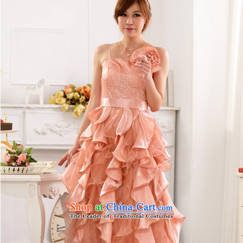 Hiv has increased women's code of qi evening performances services nightclubs skirt large Princess on the lifting strap is skirt long evening dresses dresses 9723A-1 pink XXL, HIV has been qi (aiyaqi) , , , shopping on the Internet