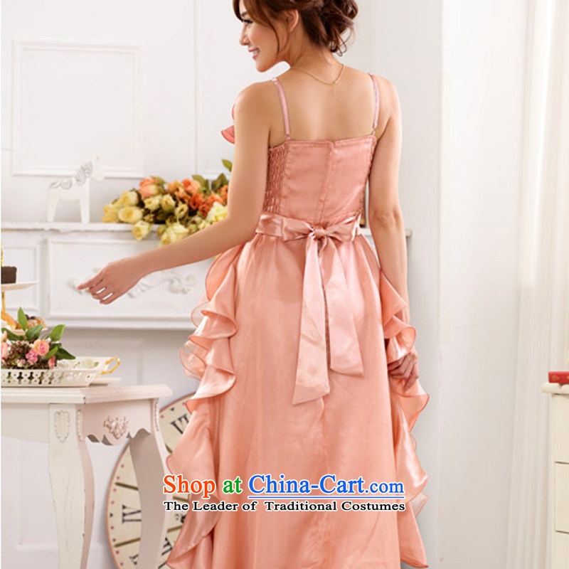Hiv has increased women's code of qi evening performances services nightclubs skirt large Princess on the lifting strap is skirt long evening dresses dresses 9723A-1 pink XXL, HIV has been qi (aiyaqi) , , , shopping on the Internet
