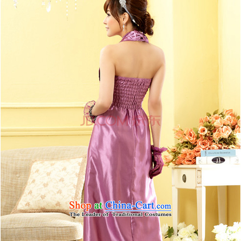 Hiv has been Qi Western wind in gathering drinking parties under the auspices of the betrothal bride evening dresses bridesmaid graphics ultra-long, thin dresses 9901A-1  XXL, purple HIV has been qi (aiyaqi) , , , shopping on the Internet