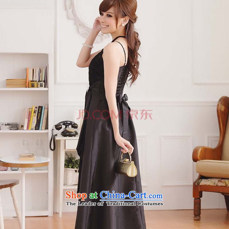 Hiv has been qi roses video thin drill large lifting strap buckle dresses, Chairman of appointments banquet dress 9700A-1  XXL, Black (aiyaqi HIV has been qi) , , , shopping on the Internet