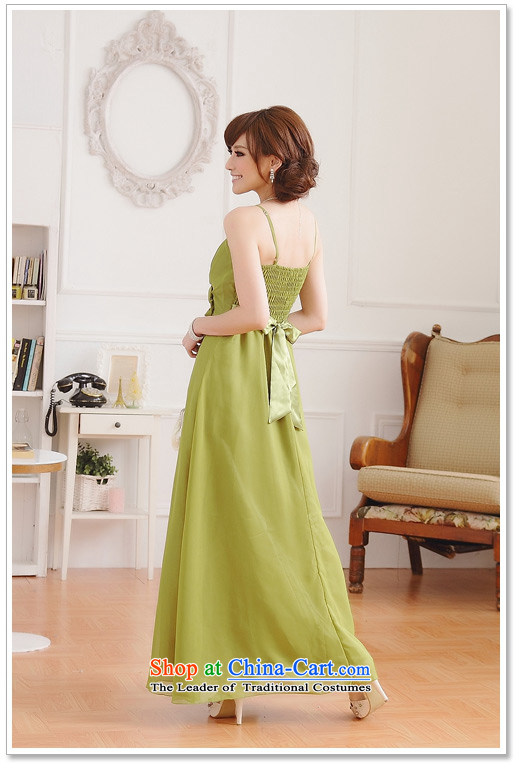Hiv has been Qi Western chiffon dresses video thin and chest straps sweet bridesmaid sister bridal dresses long 9218A-1 banquet green XL Photo, prices, brand platters! The elections are supplied in the national character of distribution, so action, buy now enjoy more preferential! As soon as possible.