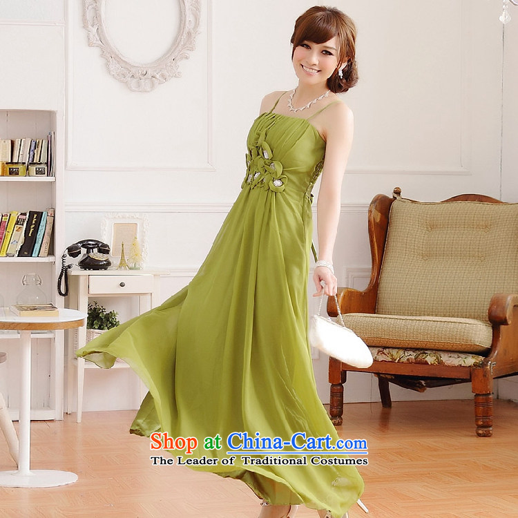 Hiv has been Qi Western chiffon dresses video thin and chest straps sweet bridesmaid sister bridal dresses long 9218A-1 banquet green XL Photo, prices, brand platters! The elections are supplied in the national character of distribution, so action, buy now enjoy more preferential! As soon as possible.