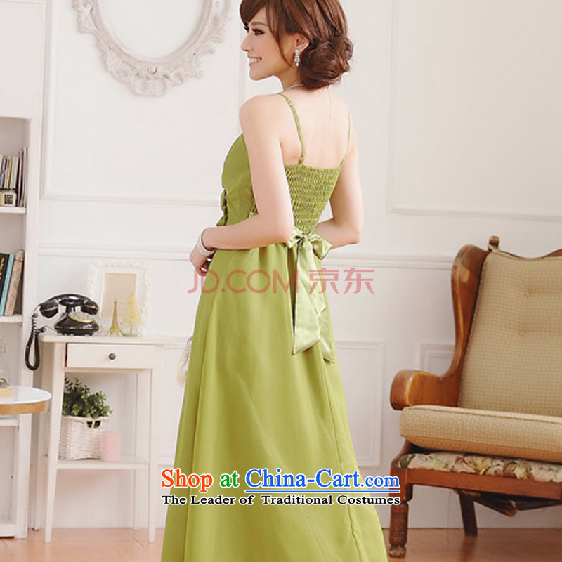 Hiv has been Qi Western chiffon dresses video thin and chest straps sweet bridesmaid sister bridal dresses long 9218A-1 banquet green XL, HIV has been qi (aiyaqi) , , , shopping on the Internet