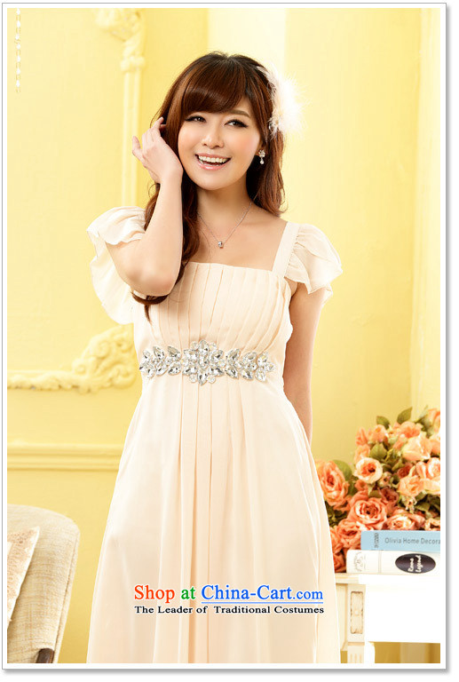 Hiv has high-drill one qi field for the chiffon long skirt evening dress bridesmaid wedding dresses larger 9802A-1 champagne color codes are pictures, prices, brand platters! The elections are supplied in the national character of distribution, so action, buy now enjoy more preferential! As soon as possible.