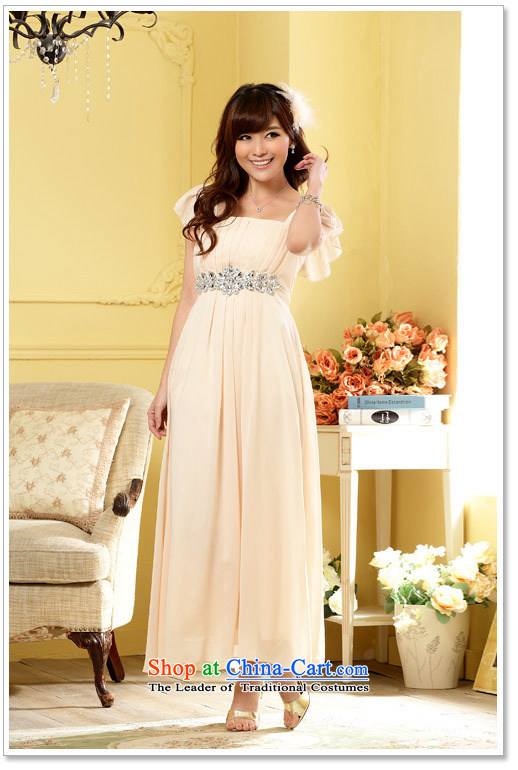 Hiv has high-drill one qi field for the chiffon long skirt evening dress bridesmaid wedding dresses larger 9802A-1 champagne color codes are pictures, prices, brand platters! The elections are supplied in the national character of distribution, so action, buy now enjoy more preferential! As soon as possible.