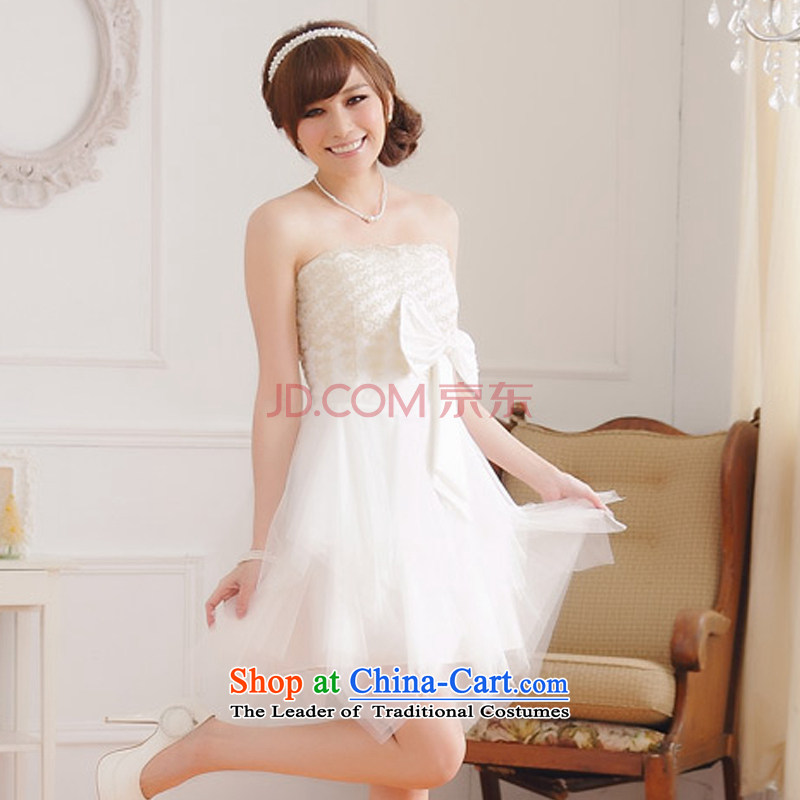 Hiv has anointed Foutune of qi chest dress skirt bridesmaid dress Sau San Bow Tie (Princess Pearl of the clause to the invisible) are code of white 9106A-1 HIV has been qi (aiyaqi) , , , shopping on the Internet