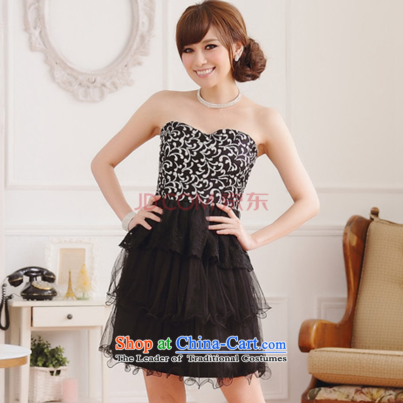 Hiv has been qi spring and summer, Sau San video thin wiping the chest graduated night dancing wedding sister bridesmaid dresses dress (feed) 9108A-1 Stealth Black XL, HIV has been qi (aiyaqi) , , , shopping on the Internet