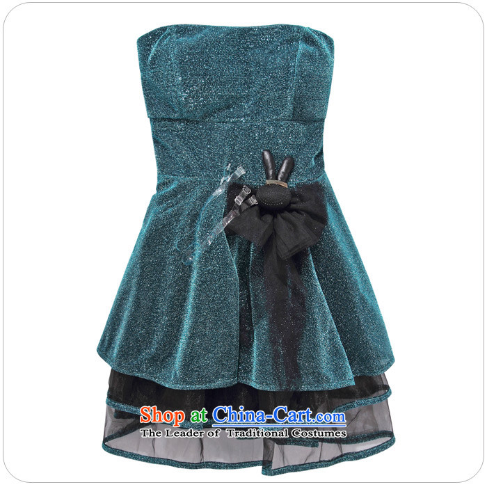 Hiv has anointed princess sweet temperament qi chest dress dresses dinner evening dresses and noble small dress (feed concealed shoulder strap) 9213A-1 BLUE XXL picture, prices, brand platters! The elections are supplied in the national character of distribution, so action, buy now enjoy more preferential! As soon as possible.