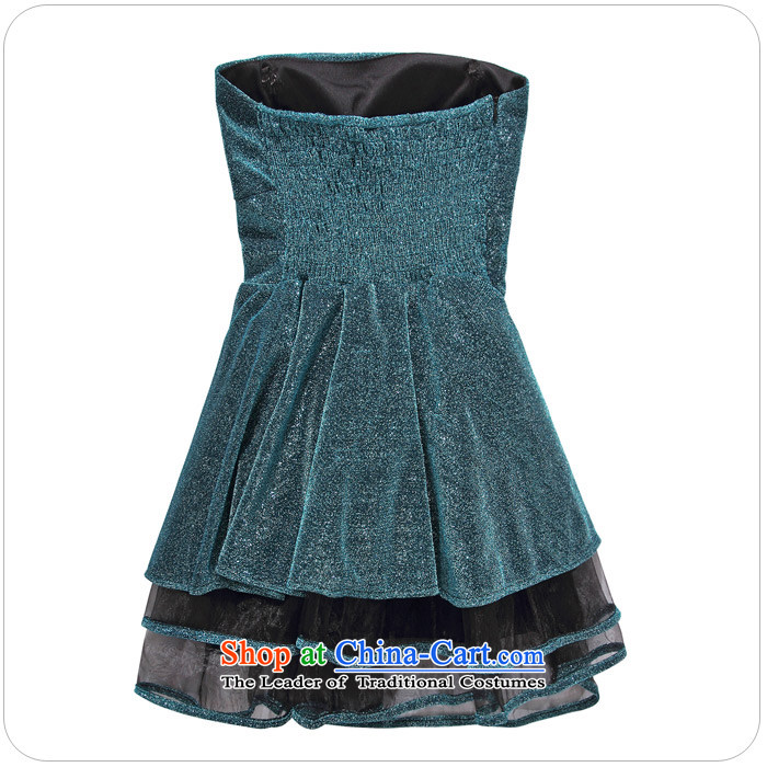 Hiv has anointed princess sweet temperament qi chest dress dresses dinner evening dresses and noble small dress (feed concealed shoulder strap) 9213A-1 BLUE XXL picture, prices, brand platters! The elections are supplied in the national character of distribution, so action, buy now enjoy more preferential! As soon as possible.