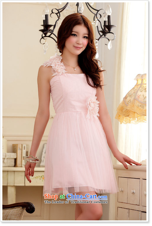 Hiv has been qi sweet lovely gauze princess skirt shoulder dress bows services services bridesmaid 9205A-1 sister pink are code picture, prices, brand platters! The elections are supplied in the national character of distribution, so action, buy now enjoy more preferential! As soon as possible.