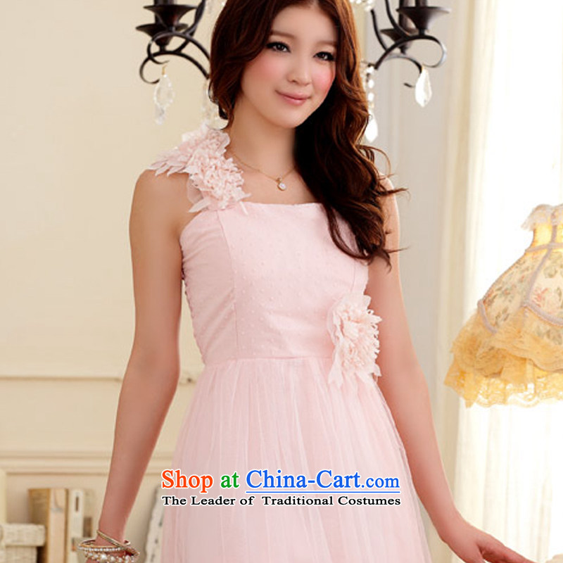 Hiv has been qi sweet lovely gauze princess skirt shoulder dress bows services services bridesmaid 9205A-1 sister pink are already HIV code, qi (aiyaqi) , , , shopping on the Internet