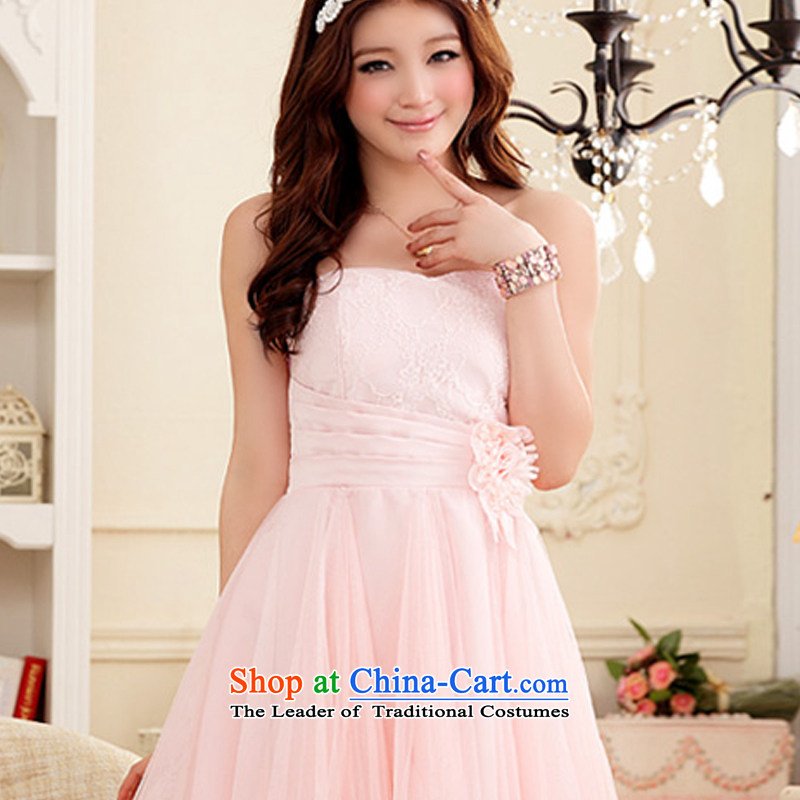 Hiv has anointed, Short Qi chest small dress sweet gauze princess skirt skirt the betrothal small dress (feed) 9103A-1 stealth with pink XL, HIV has been qi (aiyaqi) , , , shopping on the Internet