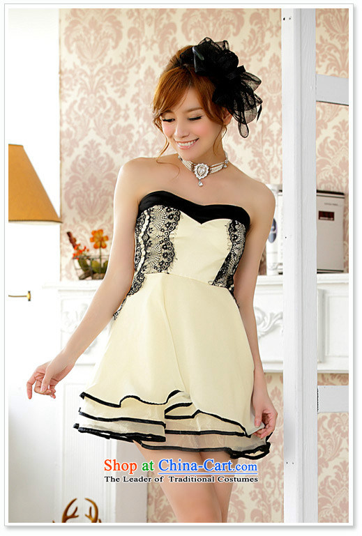 Hiv has anointed, Short Qi Chest Wrapped Ball evening chest Top Loin bon bon skirt small dress princess dresses 9501A-3 champagne color XL Photo, prices, brand platters! The elections are supplied in the national character of distribution, so action, buy now enjoy more preferential! As soon as possible.