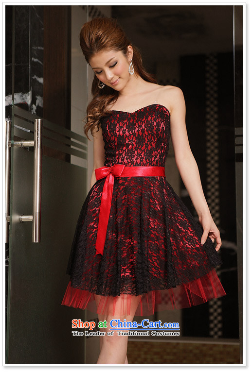 Hiv has anointed qi chest lace short skirt small dress bridesmaid skirt bows service, evening dresses dresses 8224 Red XXXL picture, prices, brand platters! The elections are supplied in the national character of distribution, so action, buy now enjoy more preferential! As soon as possible.