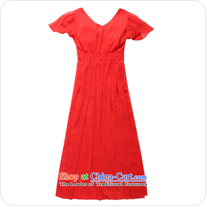 Hiv has large Qi Diamond Foutune of Sau San Niba cuff elegant long skirt chiffon banquet dress dresses 9200A-3 ORANGE XXL picture, prices, brand platters! The elections are supplied in the national character of distribution, so action, buy now enjoy more preferential! As soon as possible.