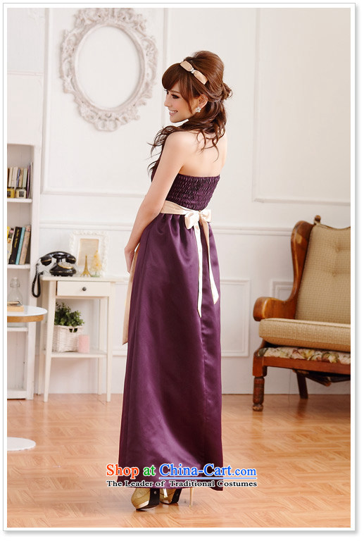 Hiv has been qi pressure folds spell color bow tie banquet betrothal long evening dresses and chest dresses bridesmaid skirt 9502A-1 PURPLE XL Photo, prices, brand platters! The elections are supplied in the national character of distribution, so action, buy now enjoy more preferential! As soon as possible.