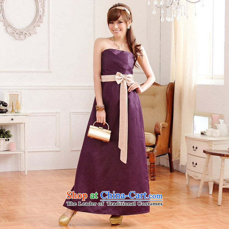 Hiv has been qi pressure folds spell color bow tie banquet betrothal long evening dresses and chest dresses bridesmaid skirt 9502A-1 PURPLE XL Photo, prices, brand platters! The elections are supplied in the national character of distribution, so action, buy now enjoy more preferential! As soon as possible.