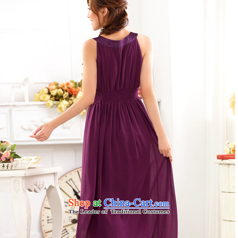 Hiv has been identified on an elegant Western Qi snow-woven long evening dresses marriage bows long skirt serving evening clothes 9625A-1 moderator code of purple are already qi (aiyaqi) , , , shopping on the Internet