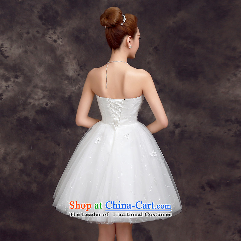 The new summer and fall of 2015 bridesmaid mission sister mission bride Wedding Dress Short of small dress uniform white 2XL, bows of service-leung , , , shopping on the Internet