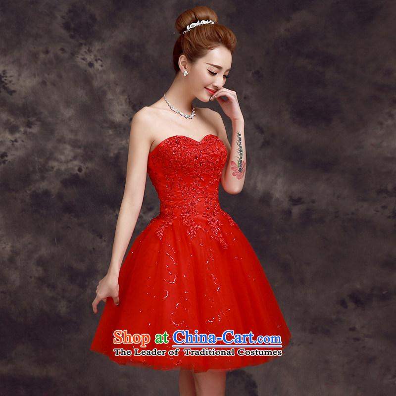The privilege of serving the new 2015-Leung Chiu-Korean brides wedding dress bridesmaid mission in short, sister banquet small red dress uniform-leung, a , , , shopping on the Internet