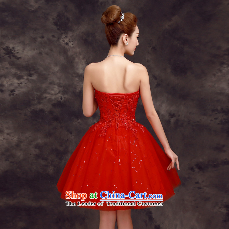 The privilege of serving the new 2015-Leung Chiu-Korean brides wedding dress bridesmaid mission in short, sister banquet small red dress uniform-leung, a , , , shopping on the Internet