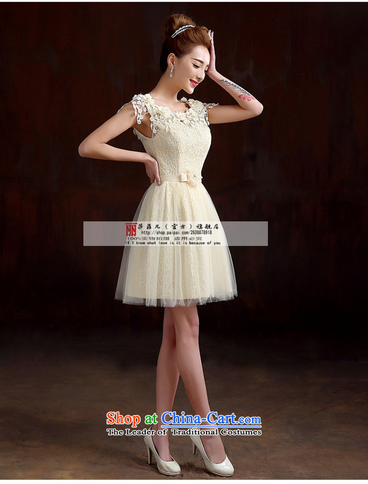 Love So Peng marriages bows service of spring 2015 new red lace shoulders bridesmaid service banquet evening dresses spring to the size of the champagne color customers do not support returning picture, prices, brand platters! The elections are supplied in the national character of distribution, so action, buy now enjoy more preferential! As soon as possible.