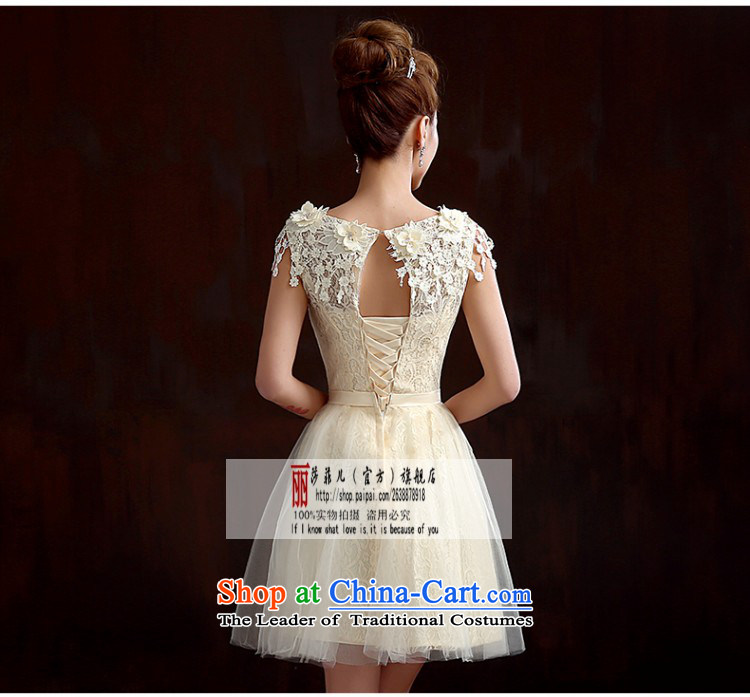 Love So Peng marriages bows service of spring 2015 new red lace shoulders bridesmaid service banquet evening dresses spring to the size of the champagne color customers do not support returning picture, prices, brand platters! The elections are supplied in the national character of distribution, so action, buy now enjoy more preferential! As soon as possible.