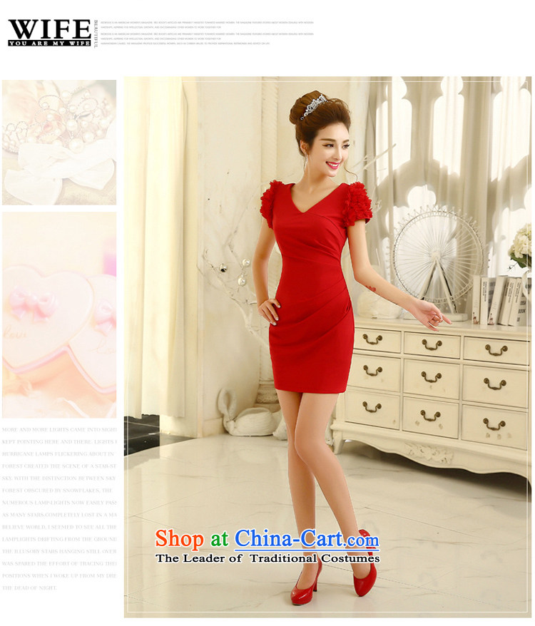 Gil beautiful new red brides 2015 short summer wedding dresses, bows to female dress dresses black M picture, prices, brand platters! The elections are supplied in the national character of distribution, so action, buy now enjoy more preferential! As soon as possible.
