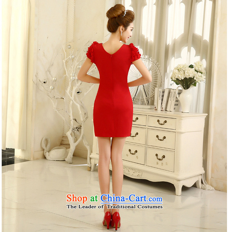 Gil beautiful new red brides 2015 short summer wedding dresses, bows to female dress dresses black M picture, prices, brand platters! The elections are supplied in the national character of distribution, so action, buy now enjoy more preferential! As soon as possible.