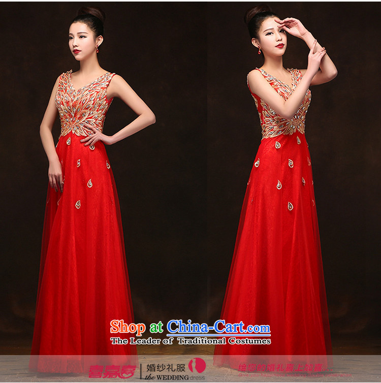 Hei Kaki 2015 new bows dress Korean shoulders evening dresses V-neck under the auspices of the annual concert dress skirt  DJ16 banquet rose L pictures, prices, brand platters! The elections are supplied in the national character of distribution, so action, buy now enjoy more preferential! As soon as possible.