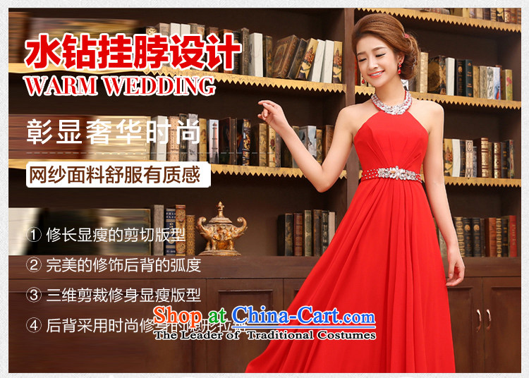 2015 new dresses red marriage Hang Long drill video also thin bride bows evening dresses white L code picture, prices, brand platters! The elections are supplied in the national character of distribution, so action, buy now enjoy more preferential! As soon as possible.