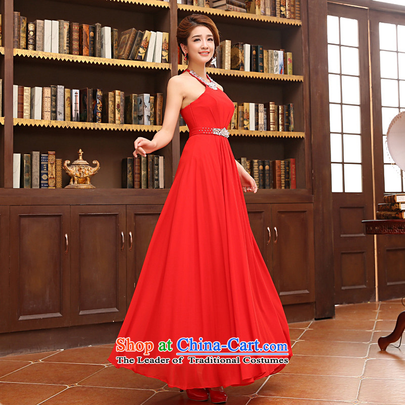2015 new dresses red marriage Hang Long drill video also thin bride bows dress code, white L Yue the married arts , , , shopping on the Internet