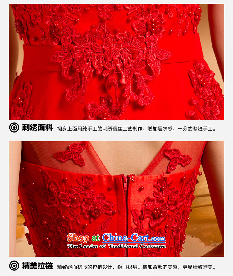 The Korean version of the stylish shoulder straps bride bridesmaid mission red long marriage bows DRESS CODE RED M picture, prices, brand platters! The elections are supplied in the national character of distribution, so action, buy now enjoy more preferential! As soon as possible.