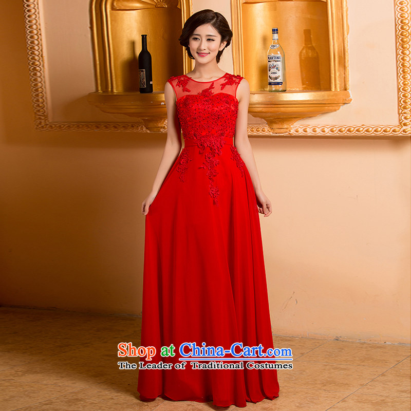 The Korean version of the stylish shoulder straps bride bridesmaid mission red long marriage bows dress code, Hyatt Regency RED M the married arts , , , shopping on the Internet