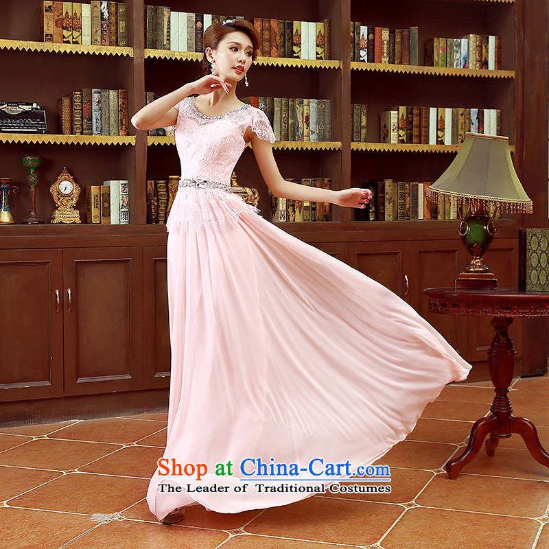 The Korean version of the stylish shoulders water drilling bride bridesmaid mission red long marriage bows dress code, Hyatt Regency pink XL marry the Arts , , , shopping on the Internet