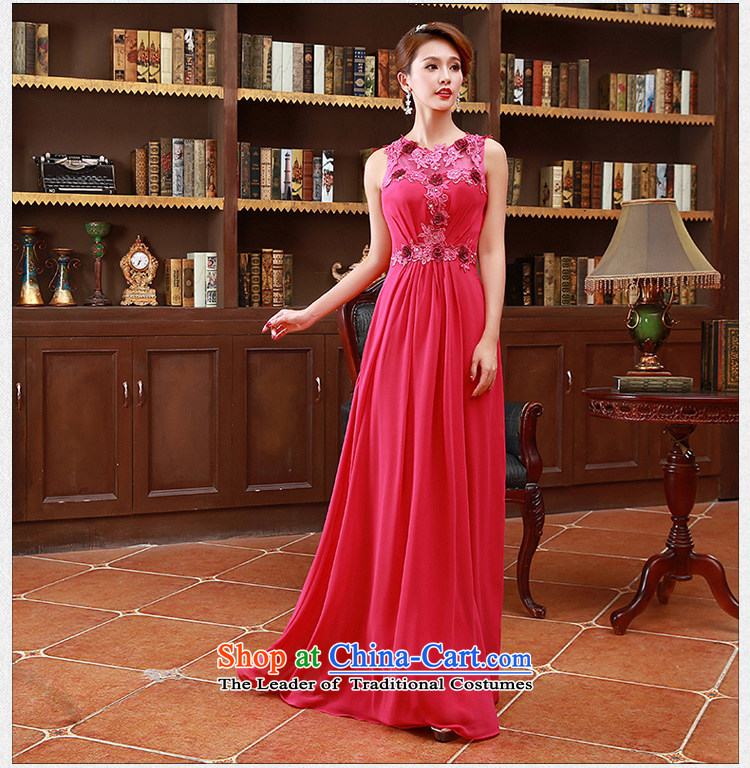 2015 Korean fashion shoulders straps flowers bride bridesmaid mission red long marriage bows Dress Code Red L picture, prices, brand platters! The elections are supplied in the national character of distribution, so action, buy now enjoy more preferential! As soon as possible.