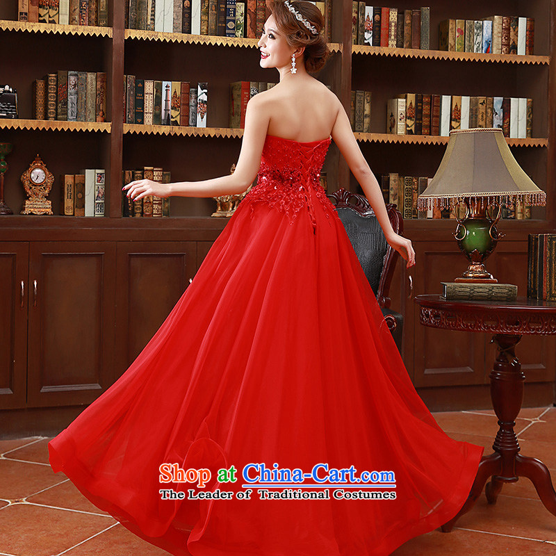 2015 Korean fashion and chest bride bridesmaid mission red long marriage bows dress code, Hyatt Regency Red XL marry the Arts , , , shopping on the Internet