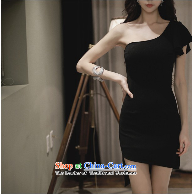 Yet Liqi 2015 Amoi female Korean sexy nightclubs shoulder bevelled edge irregular petticoats Sau San video thin dresses 4089th black 8345 are code picture, prices, brand platters! The elections are supplied in the national character of distribution, so action, buy now enjoy more preferential! As soon as possible.