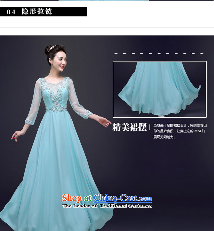 The privilege of serving-leung, the summer and fall of 2015 new stylish Banquet exclusive evening dress Sau San Ms. long moderator dress blue 2XL Photo, prices, brand platters! The elections are supplied in the national character of distribution, so action, buy now enjoy more preferential! As soon as possible.