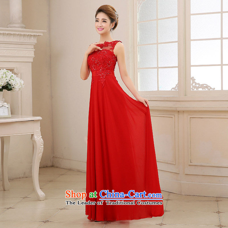 Wedding dresses bride first field lace bows services shoulder Festival Evening Compere dress to align the girl chiffon large petticoats temperament large red xl,joshon&joe,,, shopping on the Internet