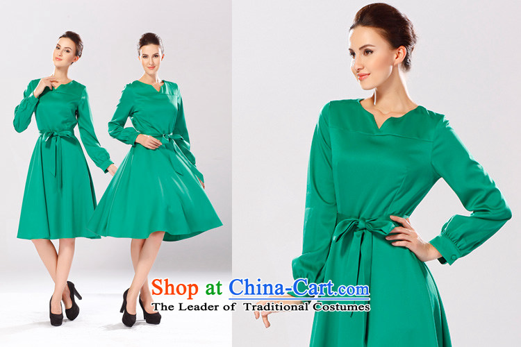 Gibez Card Dili gibez card in Dili with stylish European and American autumn V-Neck Top Loin of Sau San video in the waistband thin long skirt female green L picture, prices, brand platters! The elections are supplied in the national character of distribution, so action, buy now enjoy more preferential! As soon as possible.