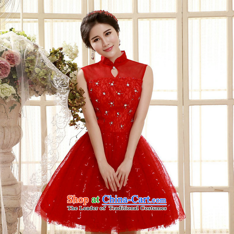 There is also a bride red silk Optimization Services 2015 new bows stylish wedding dress short of pregnant women , L, yet optimized xs2213 red colored silk , , , shopping on the Internet